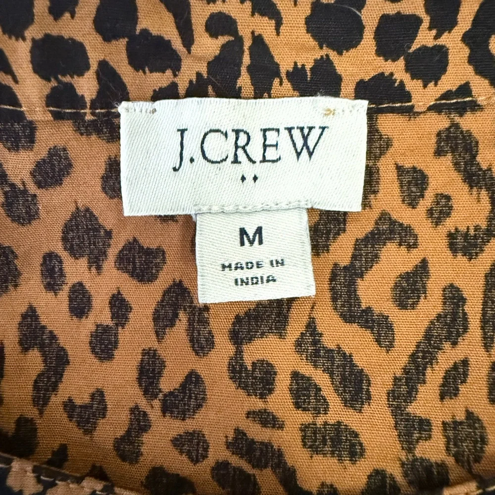 J. Crew puff sleeve tie-waist top